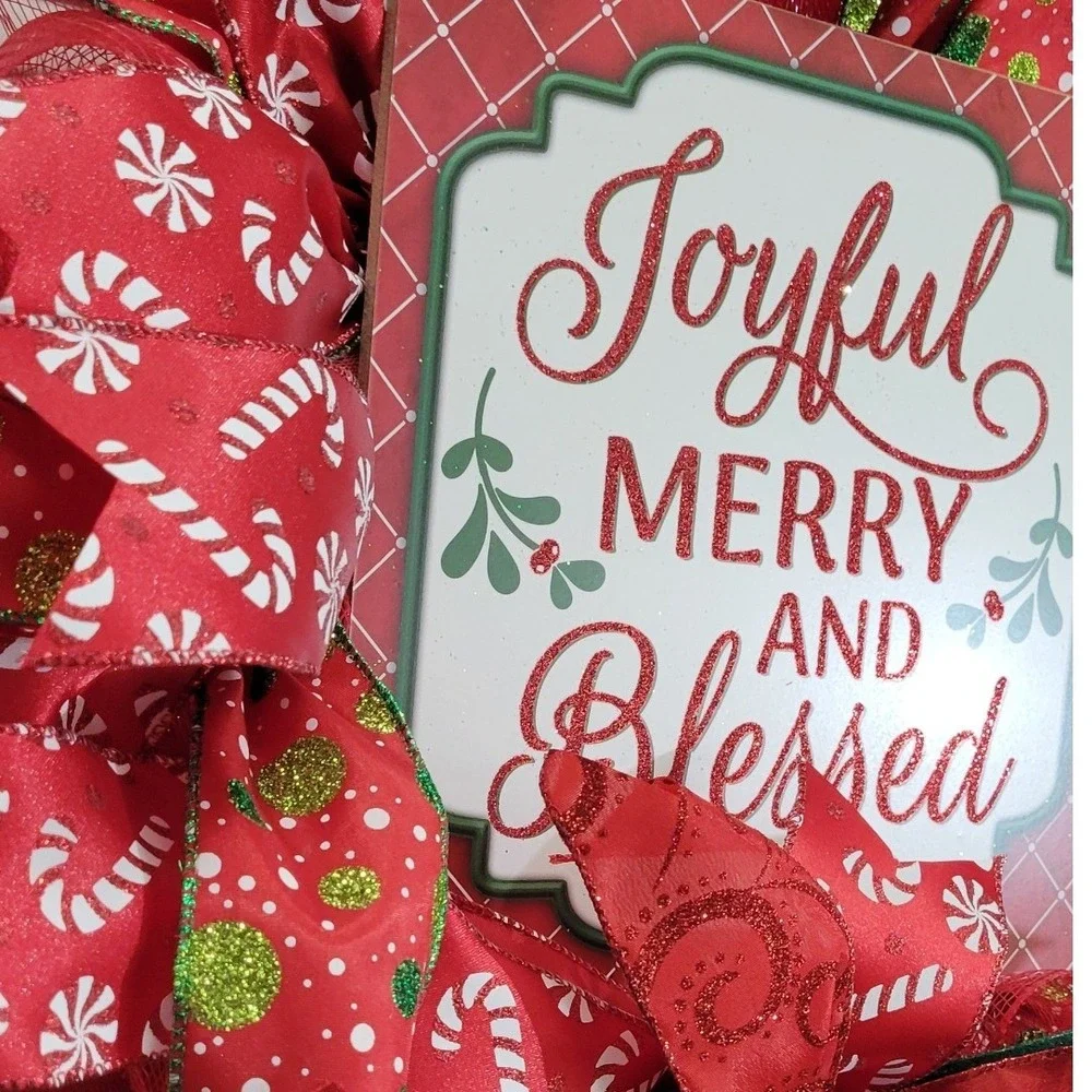 Blessed Christmas Holiday Door Decor wall decor Gift bright door decor